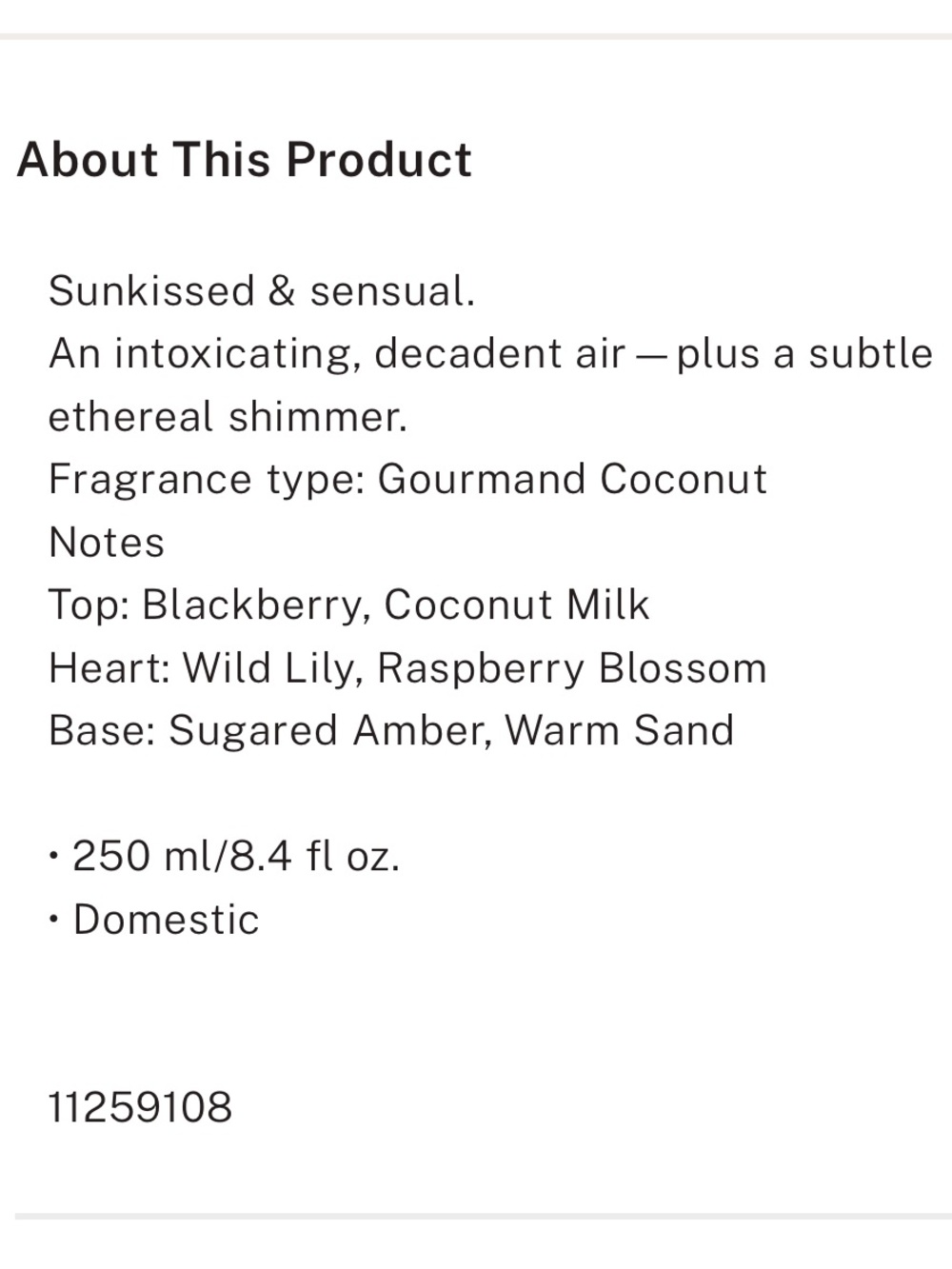 NEW!VS Fragrance SHIMMER GIFT SET/Coconut Passion!BodyMist8.4oz & BodyLotion8oz! - Picture 11 of 12